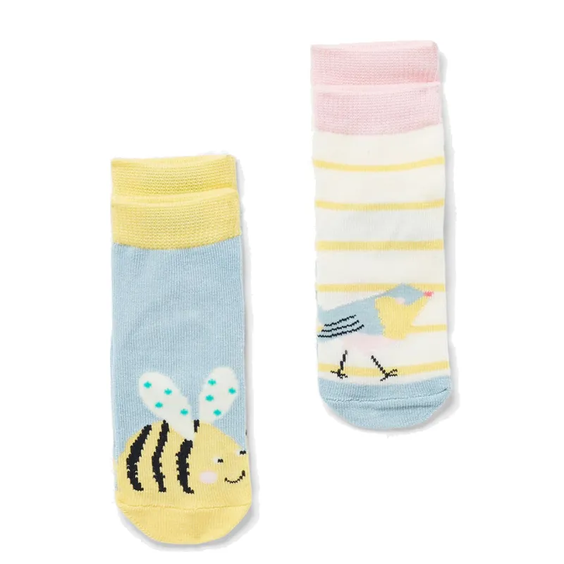 Joules Neat Feet Character Socks - Bird Bee 